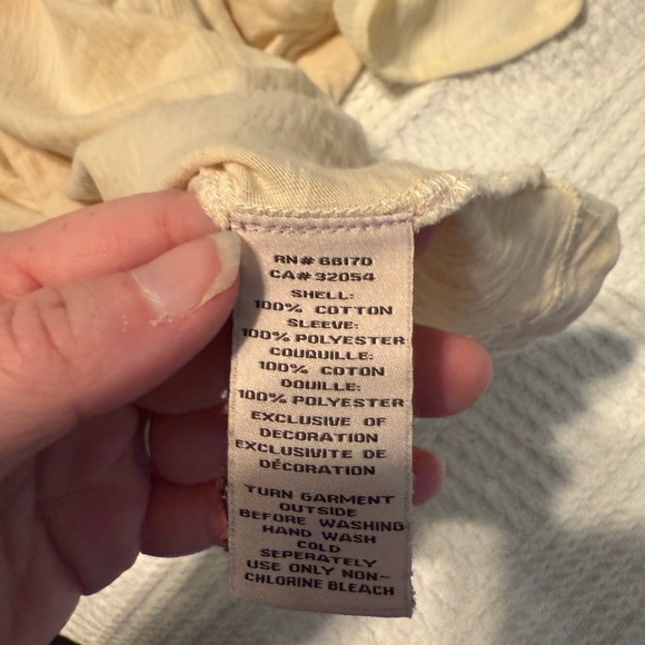 Deletta (Anthropologie) Cream Blouse with Red Embroidery - Picture 8 of 9